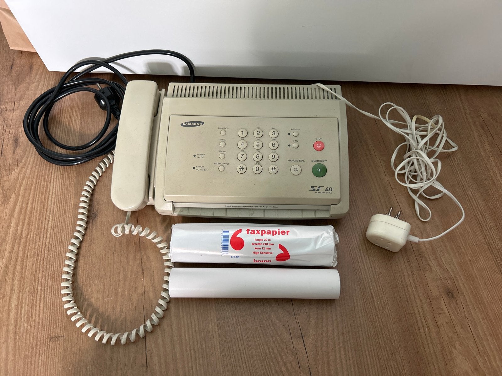 Samsung SF 40 faxapparaat met nieuwe rol faxpapier, Telecommunicatie, Ophalen, Gebruikt, Fax
