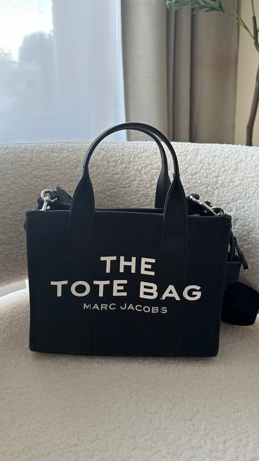 Marc Jacobs The Tote Bag Mini Zwart, Ophalen of Verzenden, Zo goed als nieuw, Zwart, Handtas