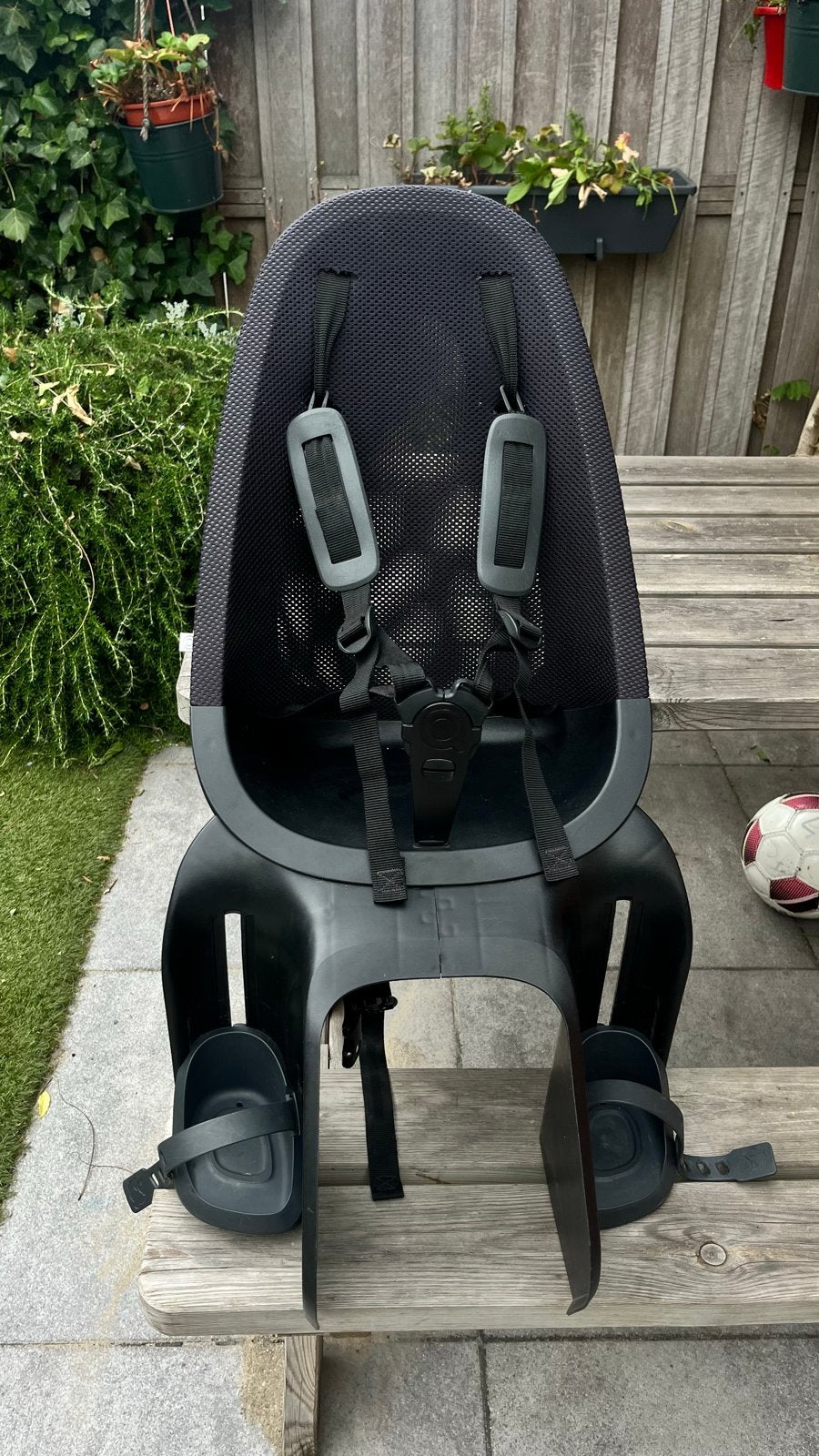 Fietsstoeltje achter Bobike Go, Ophalen, Achterzitje, 22 t/m 36 kg, Gebruikt