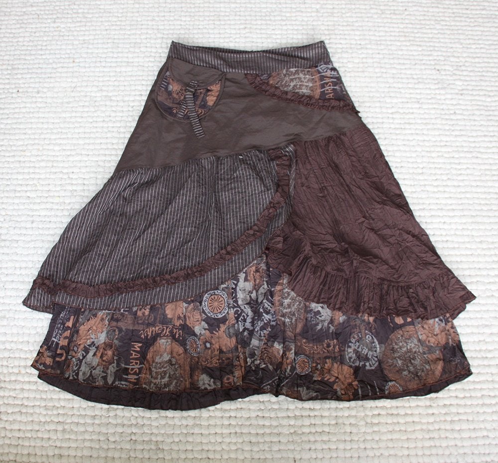 Mooie Vintage Rok (M) € 25,-, Maat 38/40 (M), Bruin, Ophalen of Verzenden, Zo goed als nieuw