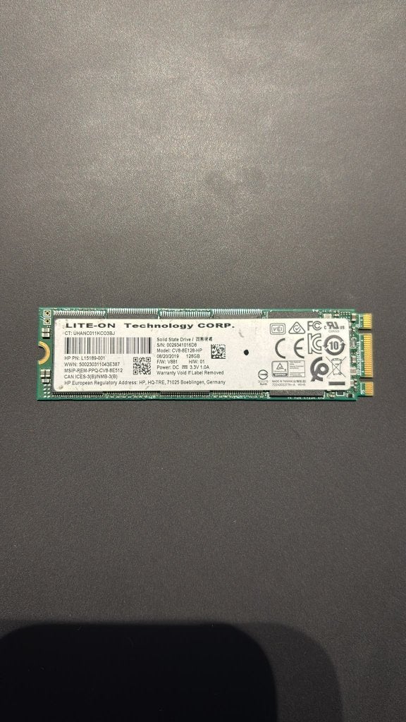 Lite-On 128GB M.2 SATA SSD CV8-8E128-HP – 2280, Intern, 128 GB, Refurbished, Ophalen of Verzenden