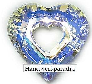 Swarovski 6262 Miss U Hart Crystal AB 26mm, Ophalen of Verzenden, Nieuw, Kraal
