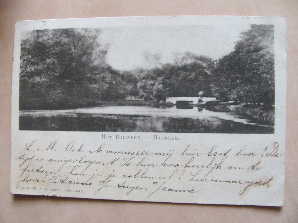Haarlem 1899 Het Bolwerk, Ophalen of Verzenden, Voor 1920, Gelopen, Noord-Holland