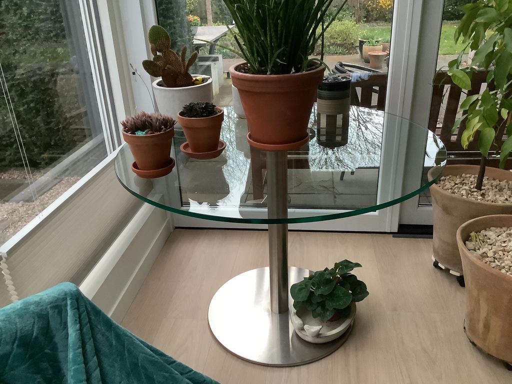 Sumisura Eetkamer tafel gehard glas, Rond, Ophalen of Verzenden, 75 cm of meer, Modern