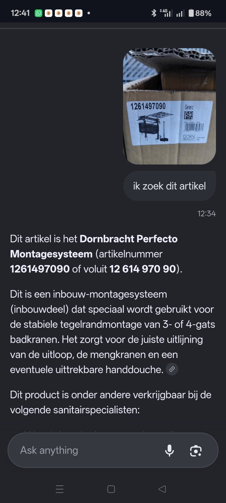 Dornbracht Perfecta Montage Systeem voor 3- of 4-gats kranen, Ophalen of Verzenden, Nieuw