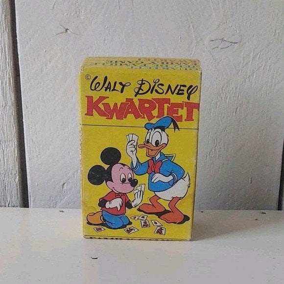 Walt Disney kwartet vintage kwartet spelletje kaartspel, Ophalen of Verzenden, Mickey Mouse, Zo goed als nieuw