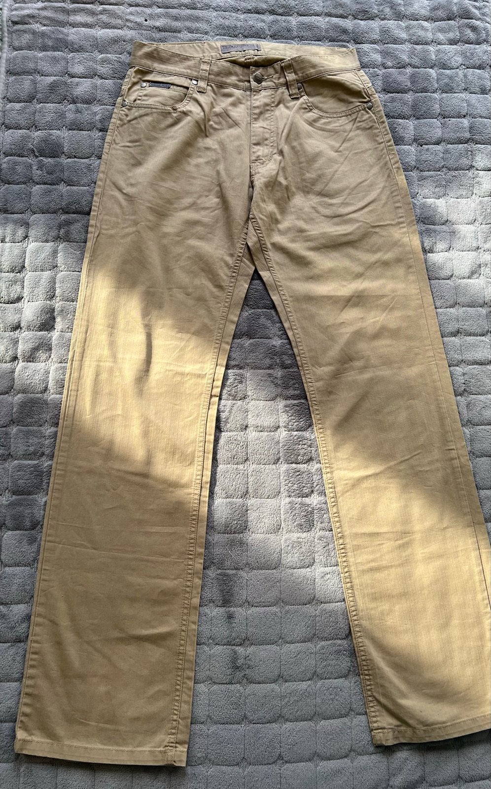 Mooie beige jeans/herenbroek - Brams Paris  - W31 L34, Ophalen of Verzenden, Gedragen, Maat 48/50 (M), Beige