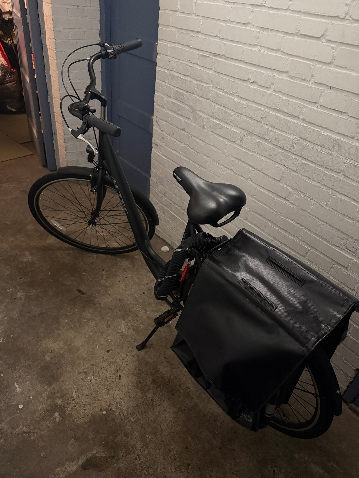 Altec Stadsfiets lage instap met fietstas, Velgrem, 50 tot 53 cm, Ophalen, Overige merken