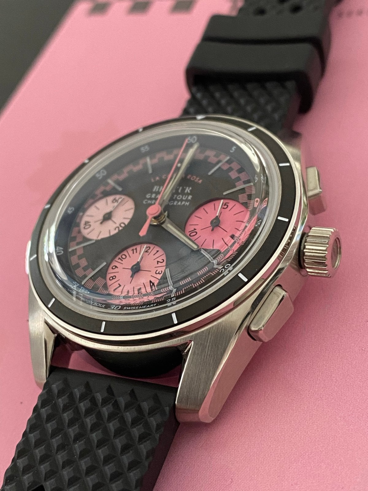 Bravur Grand Tour Chronograph Limited Edition (50 stuks), Overige merken, Staal, Polshorloge, Nieuw