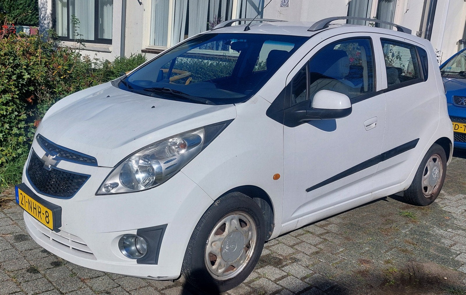 Chevrolet Spark 1.0 Bifuel 2010 NIEUWE APK, van 2e eigenaar!, Auto's, 37 €/maand, 4 cilinders, Wit, Origineel Nederlands
