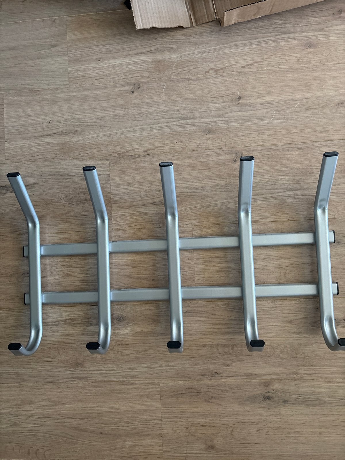 Metalen wandkapstok met 5 haken, Wandkapstok, Gebruikt, Ophalen of Verzenden, Minder dan 100 cm
