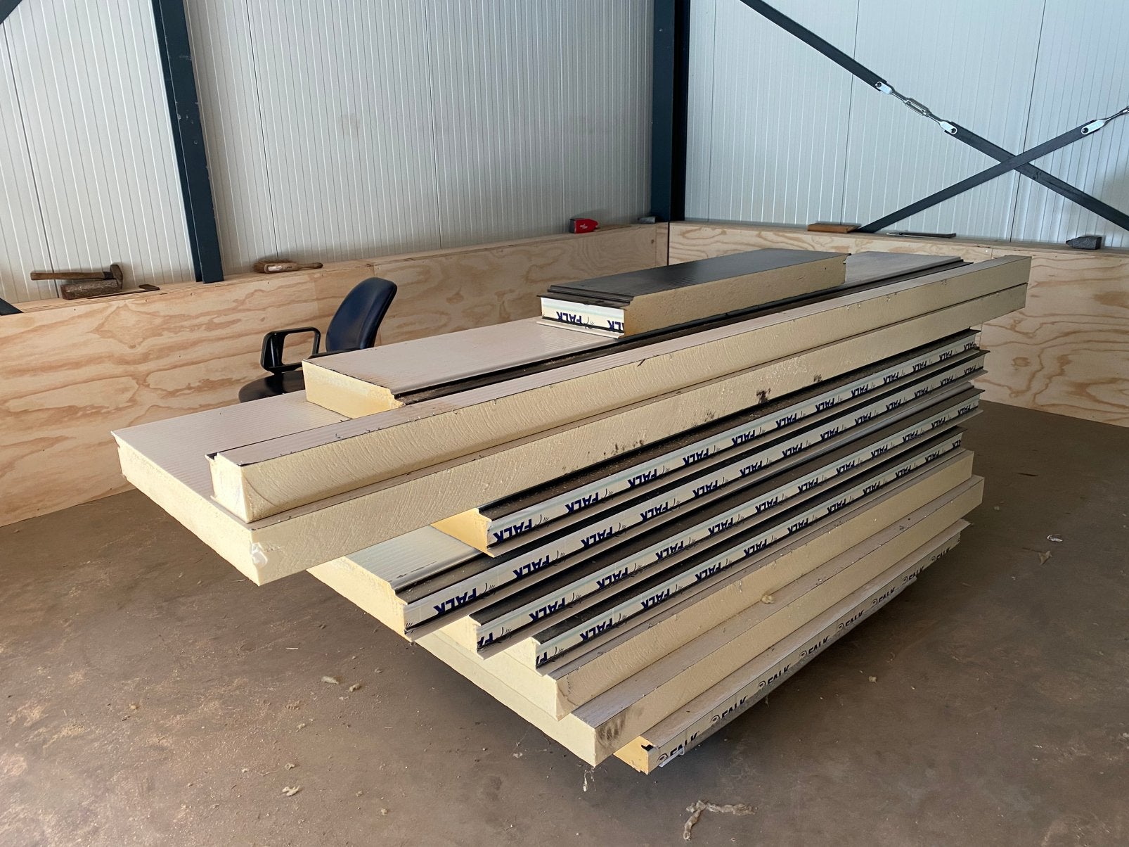 Falk muurplaten zwart, Doe-het-zelf en Verbouw, Ophalen, Nieuw, 200 tot 250 cm, Plank