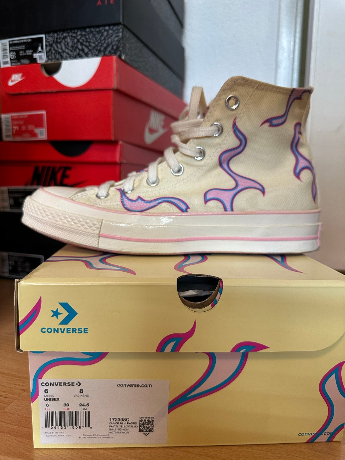 Converse Chuck 70 Golf Wang Flames Maat 39, Ophalen of Verzenden, Zo goed als nieuw, Overige kleuren, Sneakers of Gympen