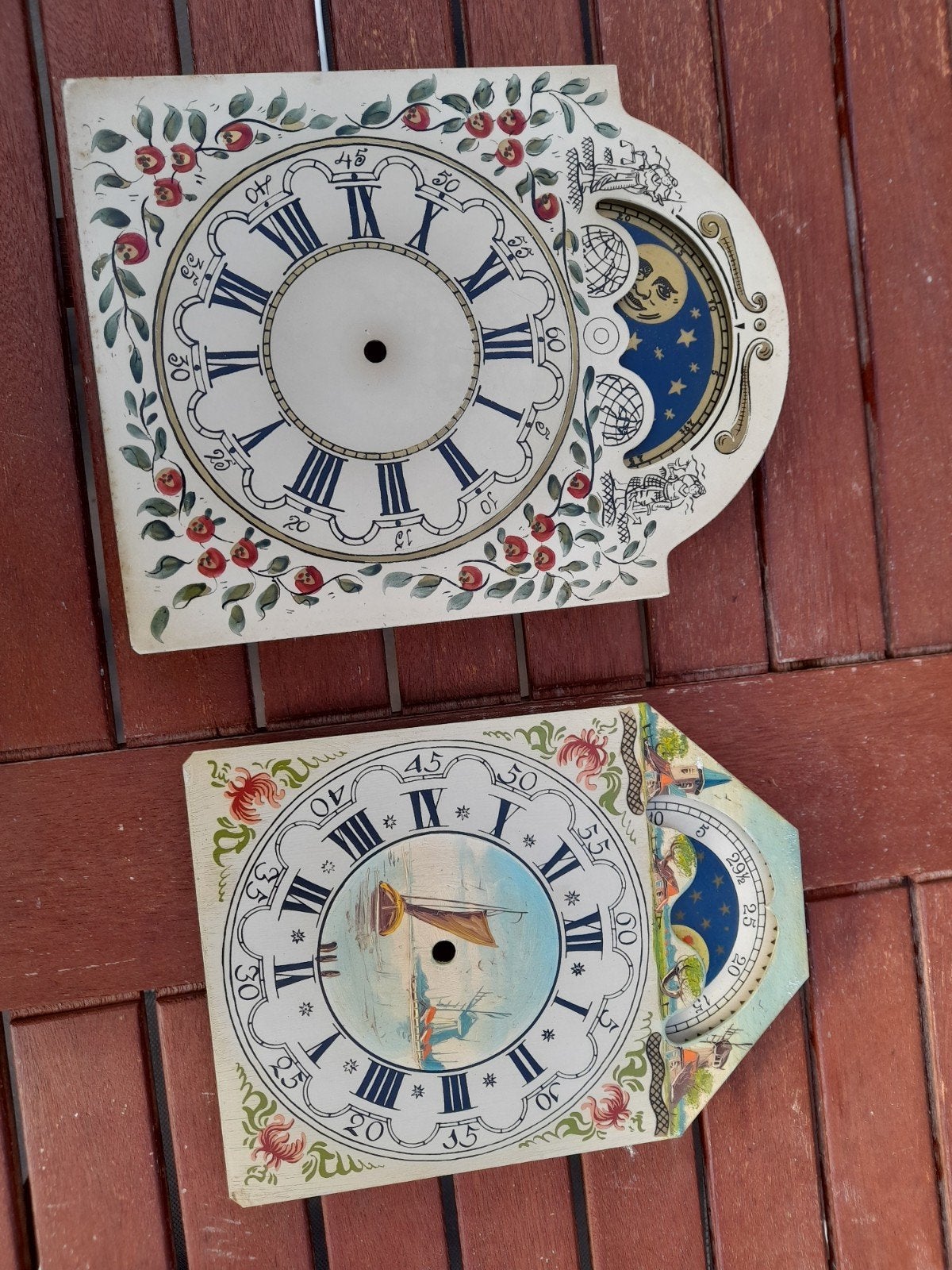 Antieke Klok Wijzerplaten 2, Antiek en Kunst, Antiek | Klokken, Ophalen of Verzenden
