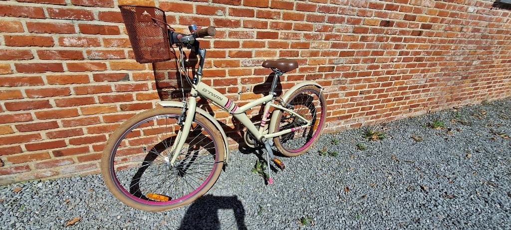 Meisjesfiets, Ophalen, Handrem, BTWIN, Schijfrem