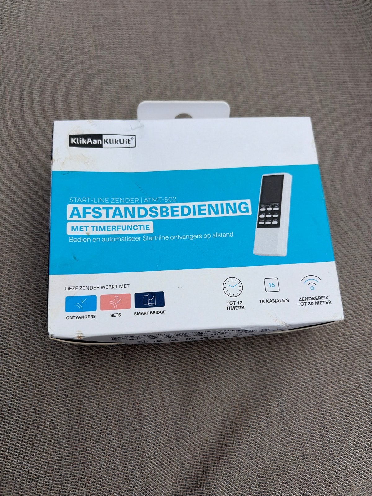 KlikAanKlikUit ATMT-502 Afstandsbediening met timerfunctie, Ophalen of Verzenden, Nieuw, Origineel, Met display