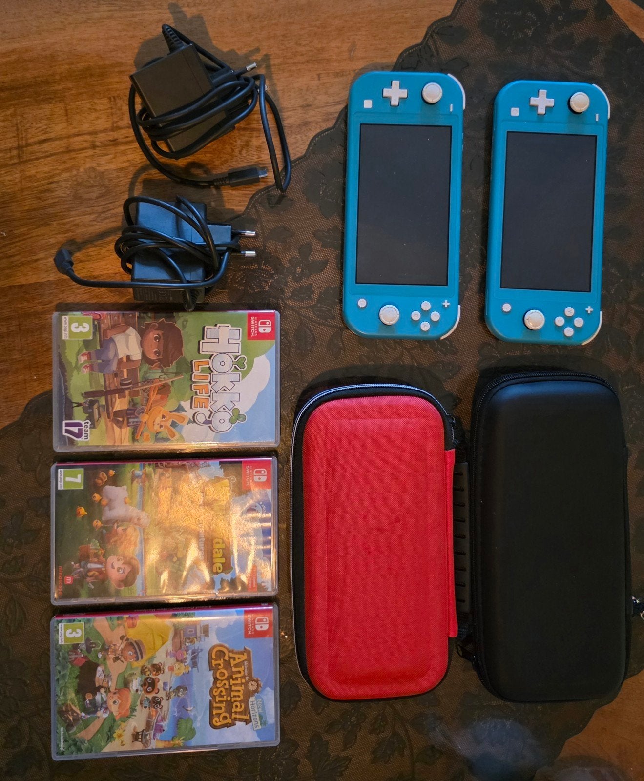 2x Nintendo Switch Lite met games en accessoires, Met 2 controllers, Ophalen of Verzenden, Switch Original, Gebruikt