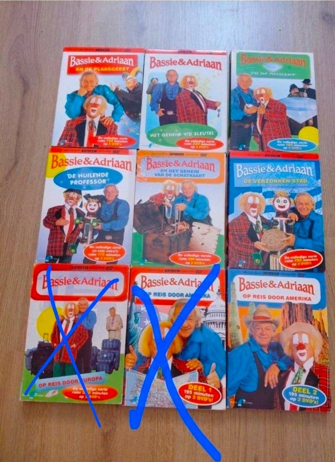 Bassie & Adriaan DVD-verzameling 7 Klassieke Series., Gebruikt, Tv-serie, Ophalen of Verzenden, Familie