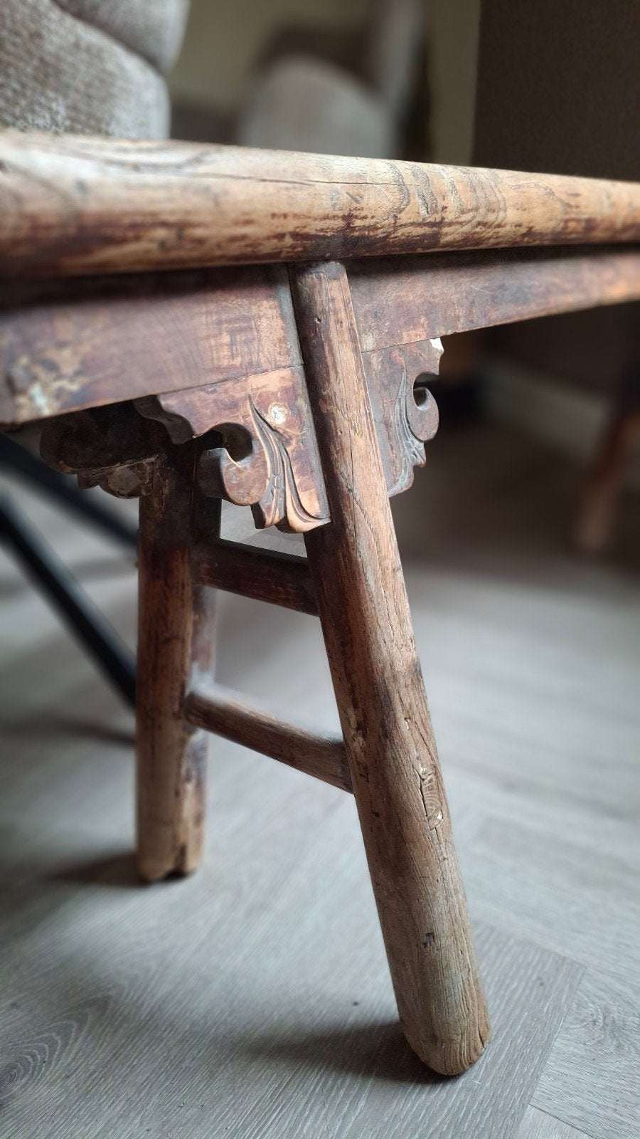 Oud chinees bankje, Ophalen, Zo goed als nieuw, Hout