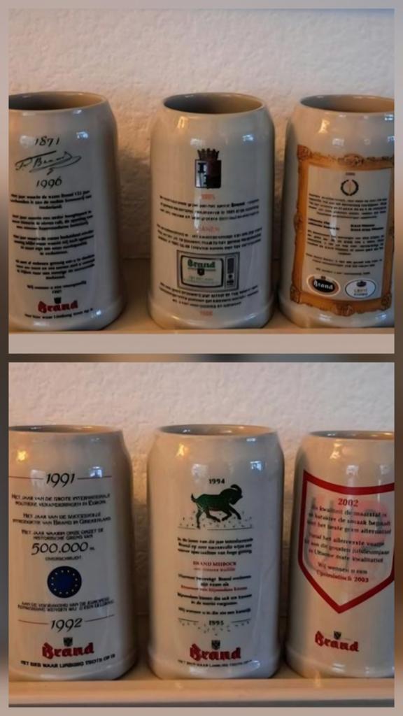 Grote verzameling BRAND bierpullen diverse jaartallen, Ophalen of Verzenden