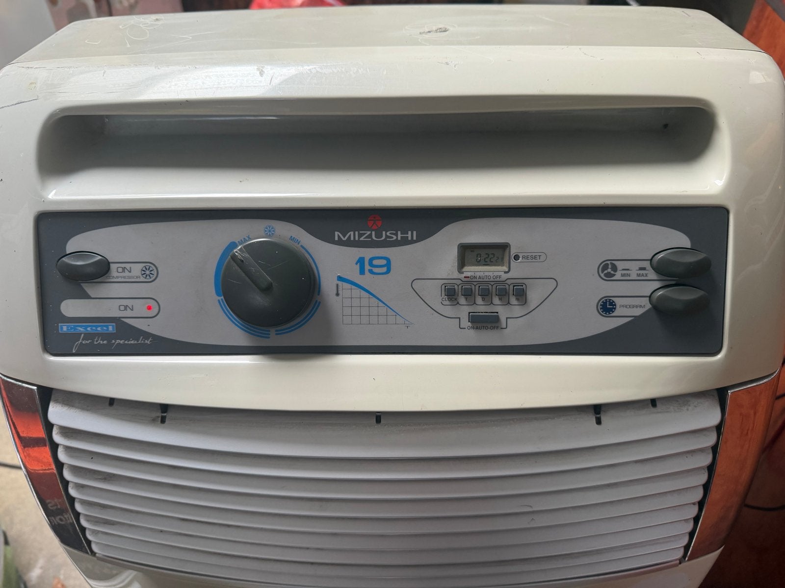 Mobiele split unit airco Mizushi 19, Ophalen, Gebruikt, Minder dan 60 m³, Timer