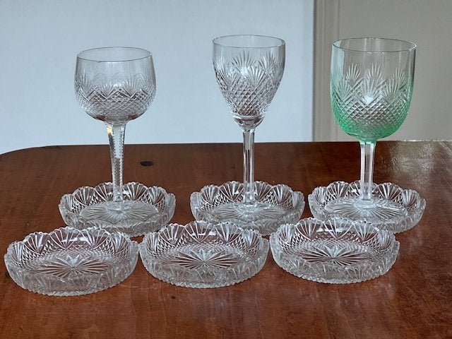 ONDERZETTERS- OF PETITFOURBAKJES 6 X, SCHUITJES 2 X, Antiek en Kunst, Ophalen of Verzenden