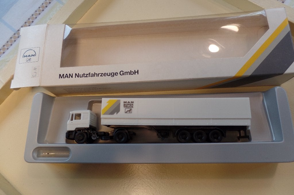 MAN trekker / oplegger demo (Herpa), Verzenden, Nieuw, Bus of Vrachtwagen, Herpa