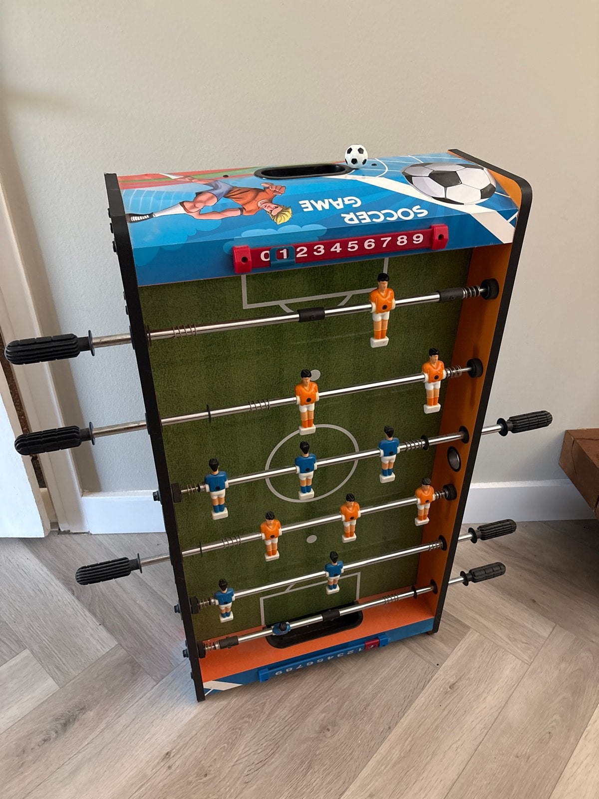 Tafelvoetbalspel - Compact en Draagbaar, Ophalen, Zo goed als nieuw
