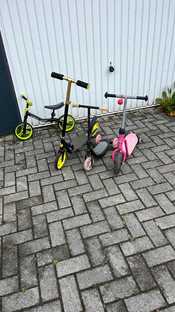 3 steps en 1 loop fiets voor de prijs van 1., Ophalen, Gebruikt, Gewone step