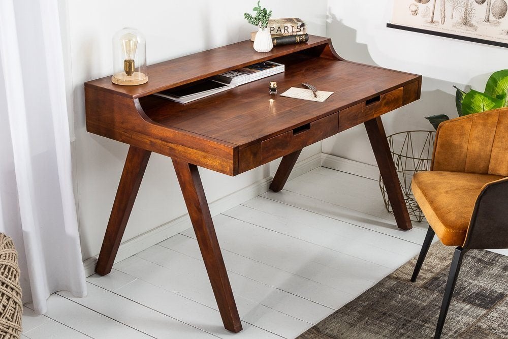 bureau acaciahout 120 cm met laden NIEUW VOORRAAD, 120 cm, Ophalen of Verzenden, Computerbureau, Hout