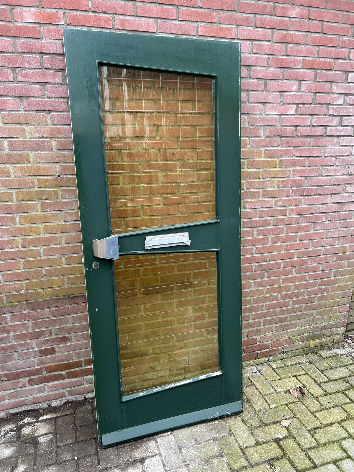 Hardhouten voordeur / buitendeur, Ophalen, Gebruikt, 80 tot 100 cm, Buitendeur