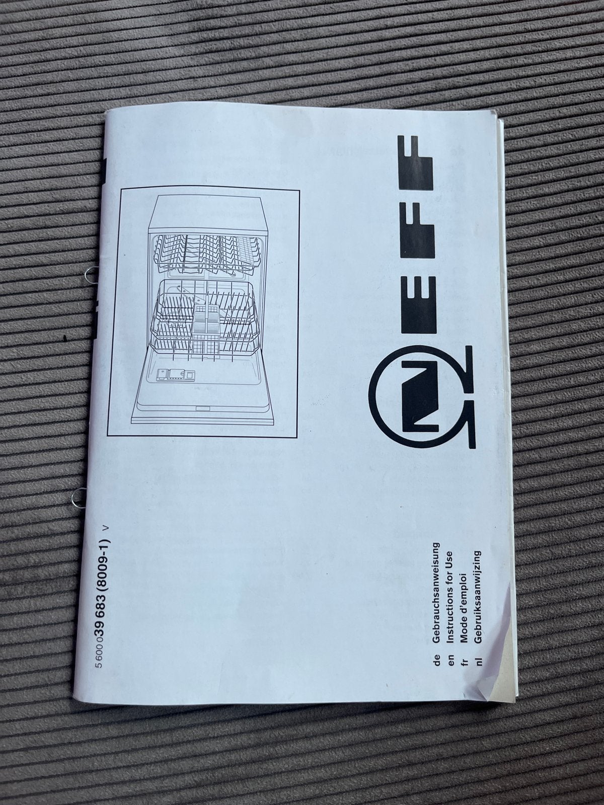 Neff vaatwasser, Witgoed en Apparatuur, Vaatwasmachines, Ophalen, Gebruikt, Minder dan 85 cm, Inbouw