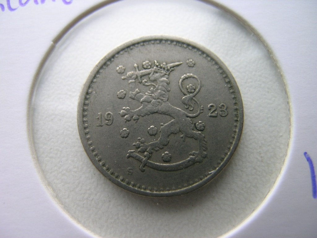 50 Pennia 1923 Finland (nr 1), Ophalen of Verzenden, Overige landen, Losse munt