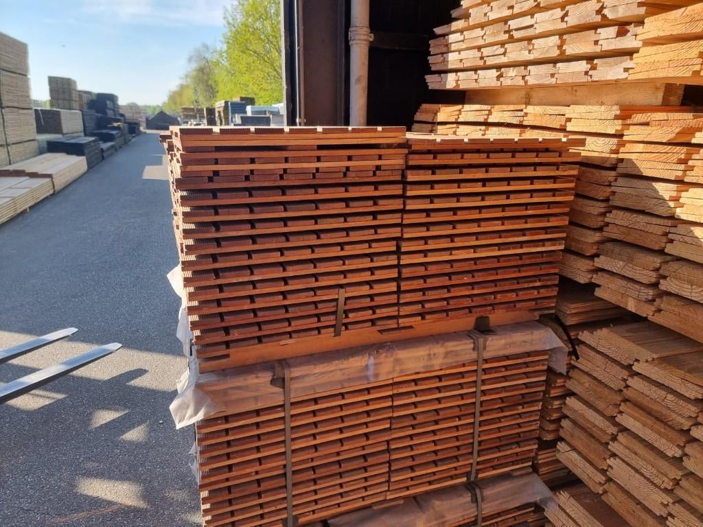Hardhouten vlonder / terras tegel 500x500mm ”Bankirai” ACTIE, Tuin en Terras, Terrasdelen en Vlonders, Ophalen, Nieuw, Hout