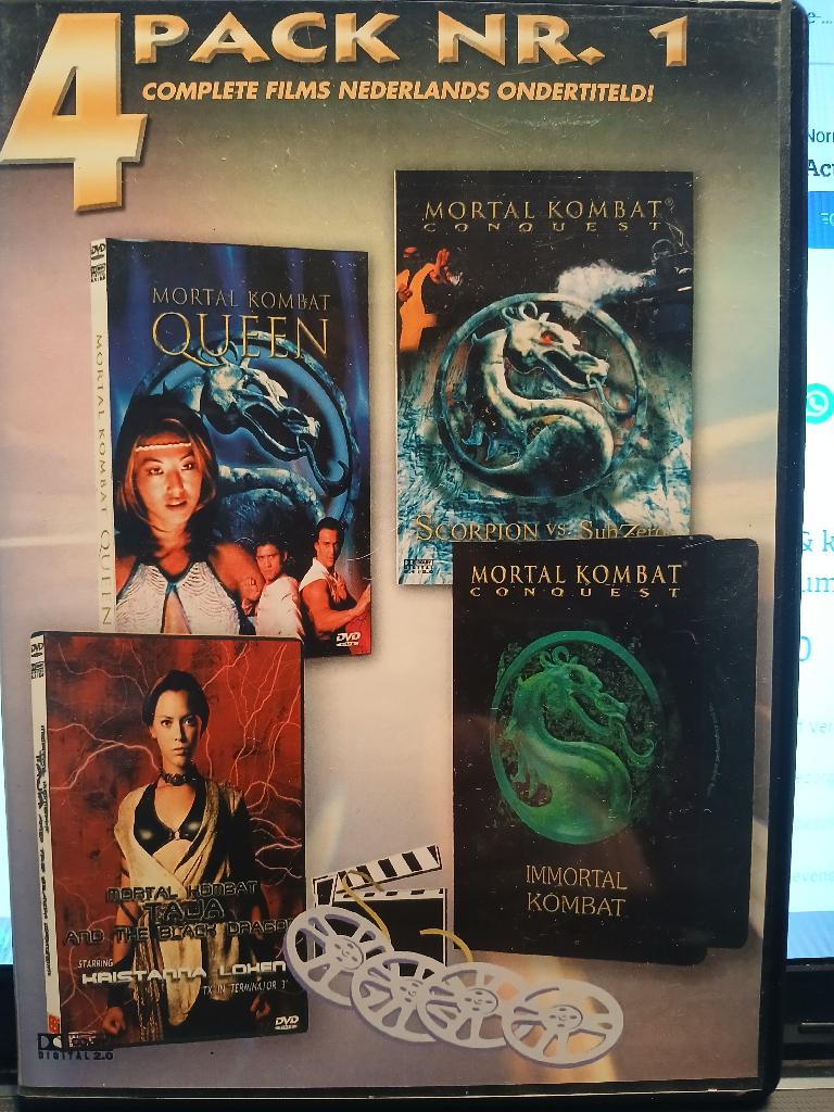 mortal kombat ( 4 films - nr 1 ), Alle leeftijden, Ophalen of Verzenden, Zo goed als nieuw