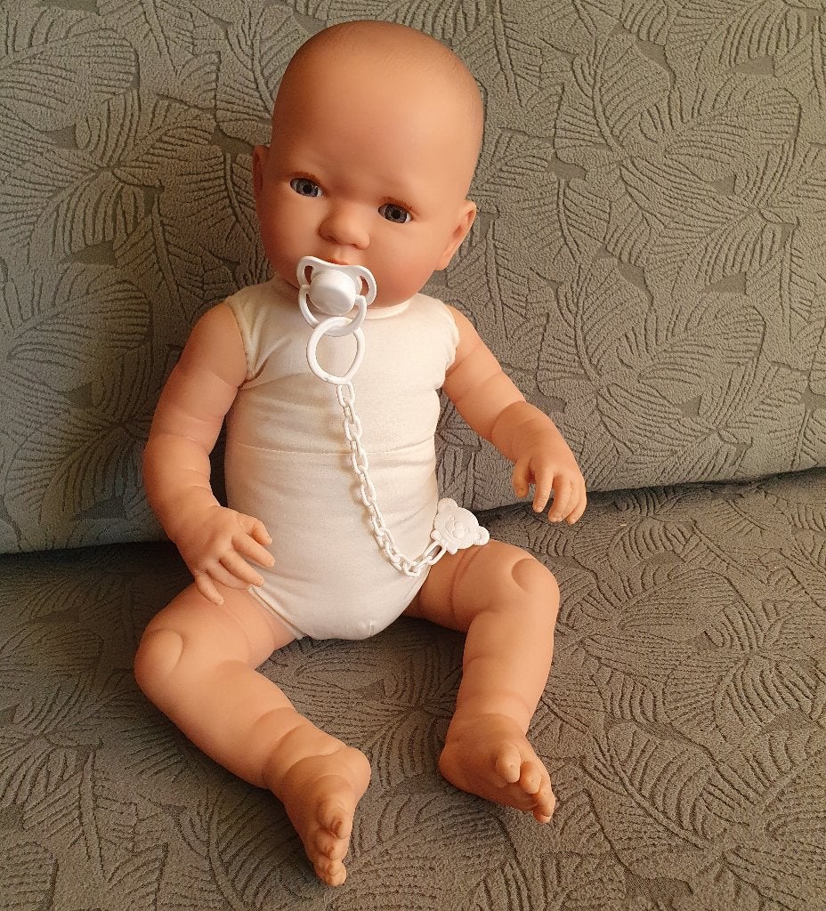 babypop groot slaapogen 52cm baby pop past echte babykleding, Selintoys, Nieuw, Ophalen of Verzenden, Leiden