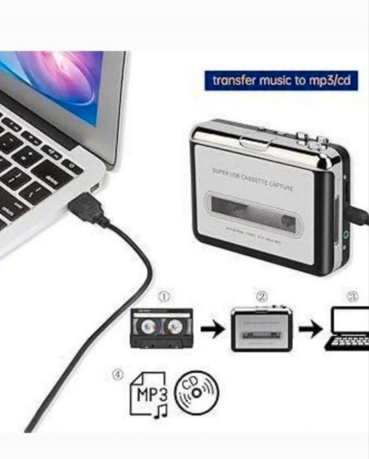 Cassette audio tapes digitaliseren CD MP3. USB Stick, Audio, Tv en Foto, Cassettedecks, Ophalen of Verzenden, Overige merken