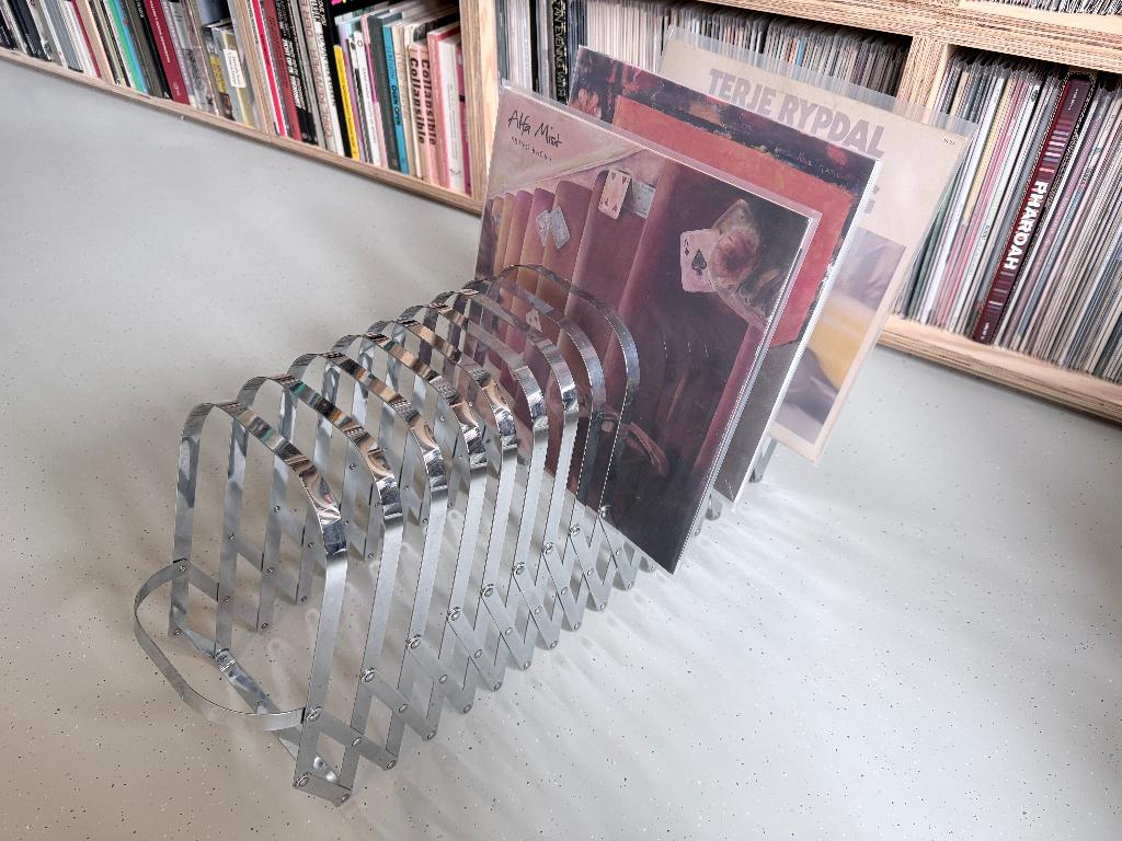 Harmonica Radius-Collator LP's/tijdschrift houder, Gebruikt, Ophalen of Verzenden, Metaal, Industrieel