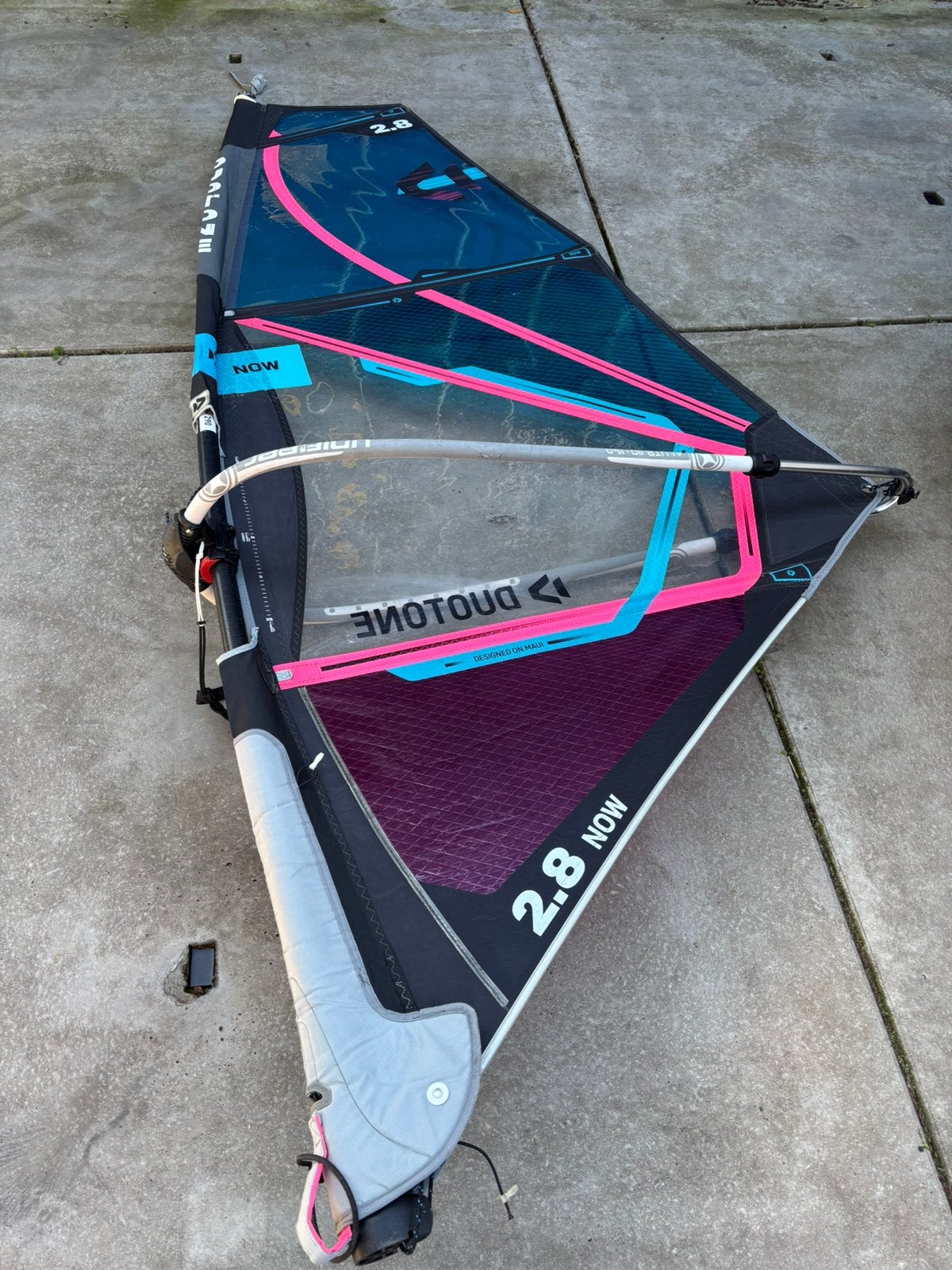 Kinder surfzeil 2.8 Duatone, Ophalen, Gebruikt, Minder dan 3.5 m², Zeil