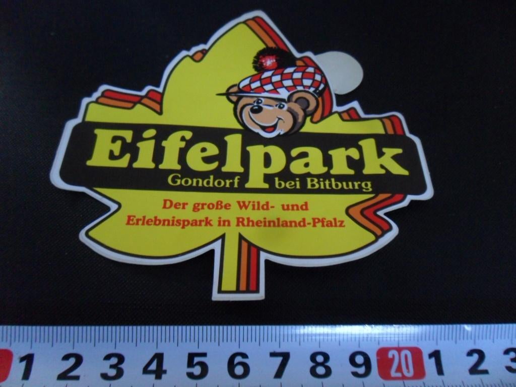 sticker Duitsland EIFELPARK Gondorf bei Bitburg, Ophalen, Zo goed als nieuw