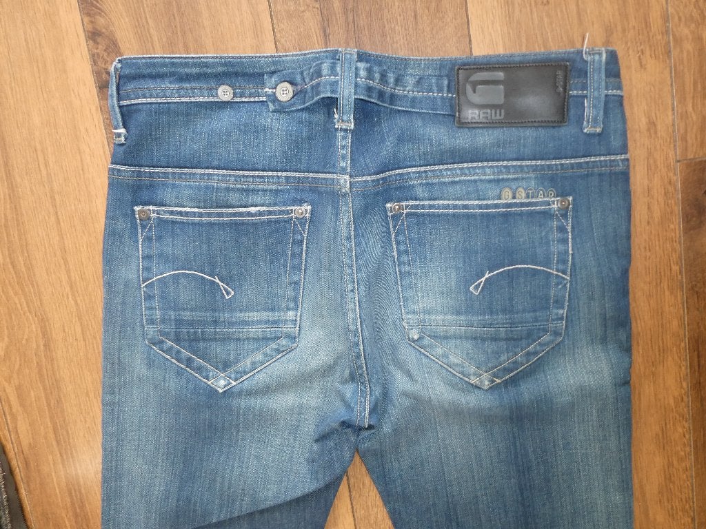 Gstar Lyric Loose Straight wmn spijkerbroek maat 27-32, Blauw, Ophalen of Verzenden, Zo goed als nieuw, W27 (confectie 34) of kleiner