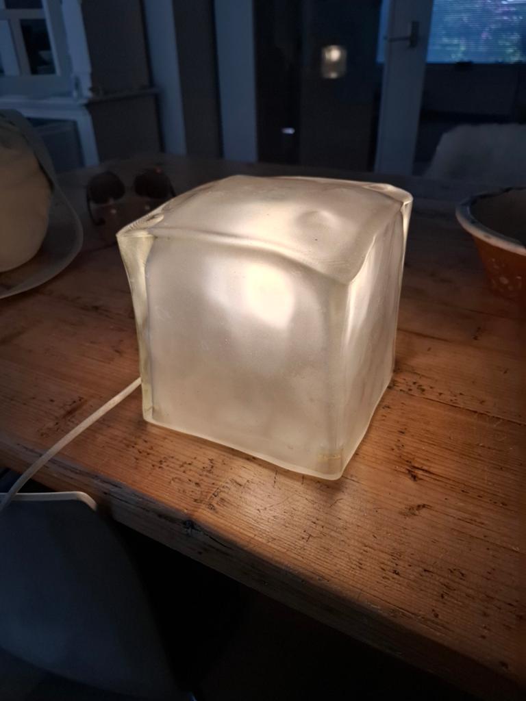Vintage Ikea ice cube lamp Iviken, Ophalen of Verzenden, Zo goed als nieuw, Minder dan 50 cm