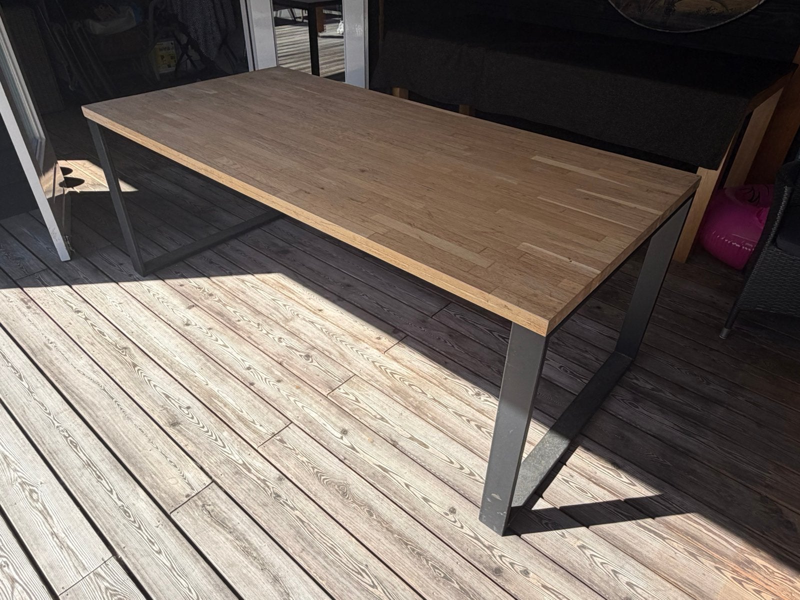 Eettafel tafel, Huis en Inrichting, Tafels | Eettafels, Ophalen, Gebruikt, 50 tot 100 cm, 150 tot 200 cm