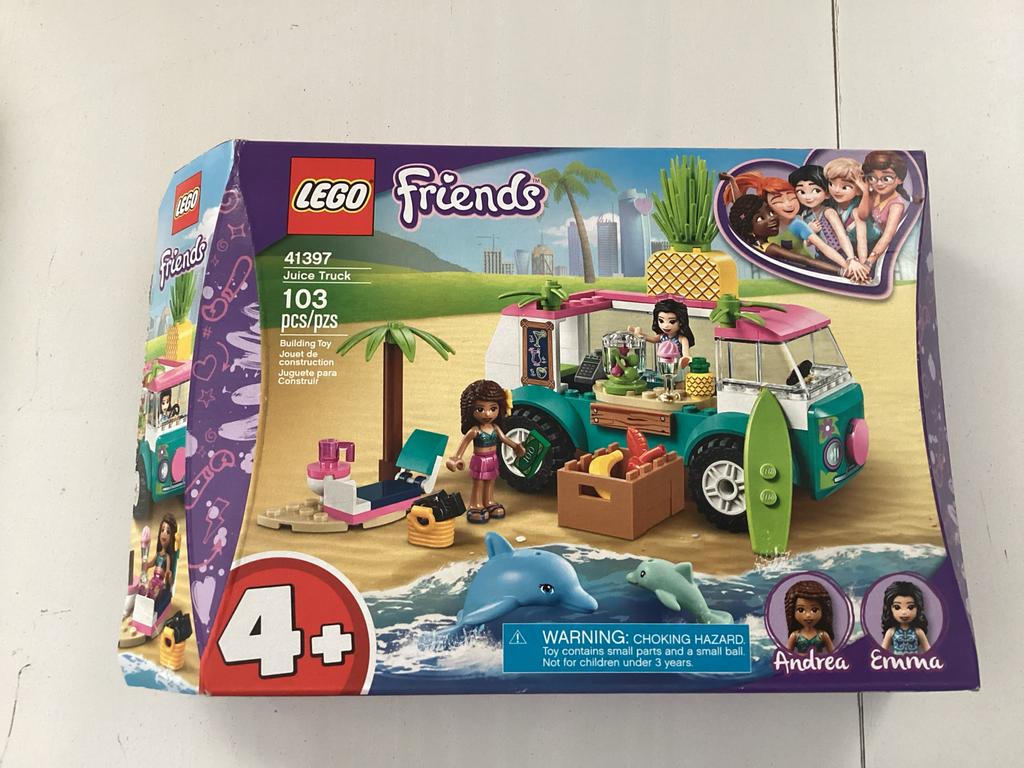 Lego Friends 41397 Juicetruck en 30202 Strandplezier, Compleet, Lego, Friends, Ophalen of Verzenden