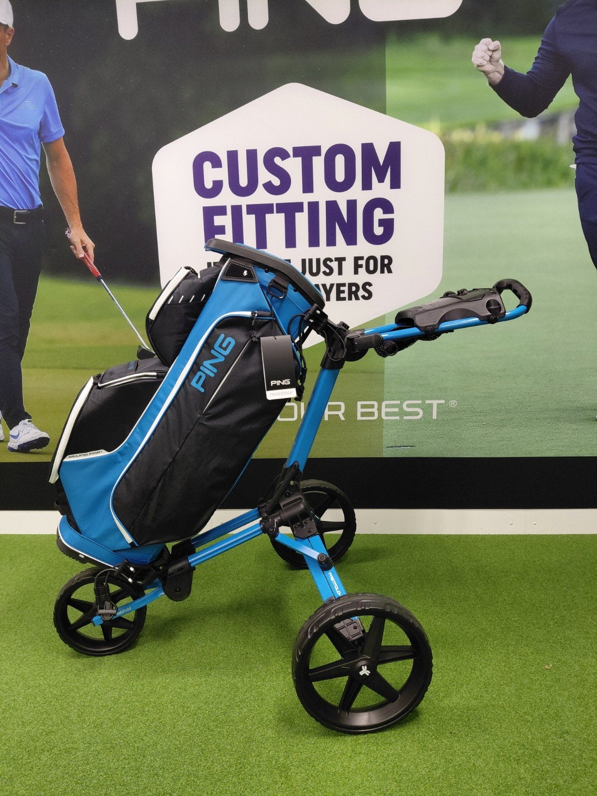 Ping Traverse Cartbag & Fastfold Square Trolley
