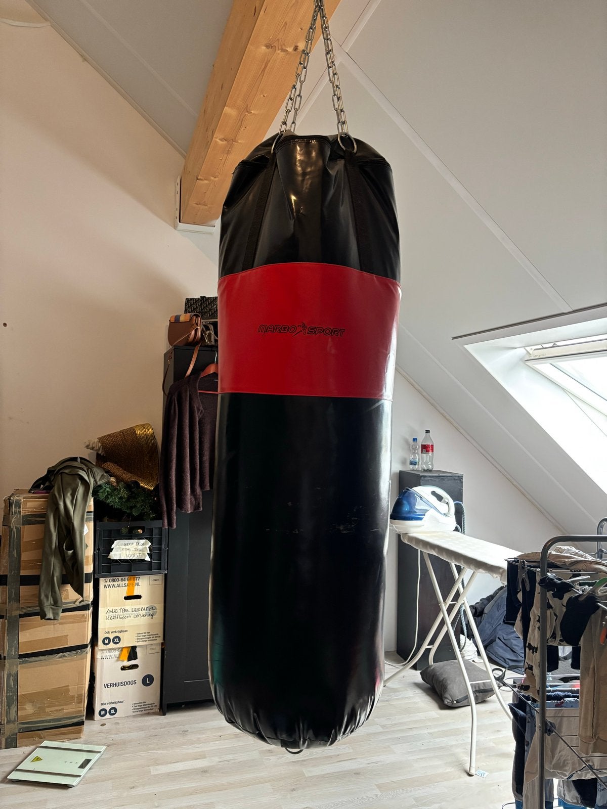 Marbo Sport Bokszak - Zwart/Rood, Sport en Fitness, Ophalen, Gebruikt, Bokszak