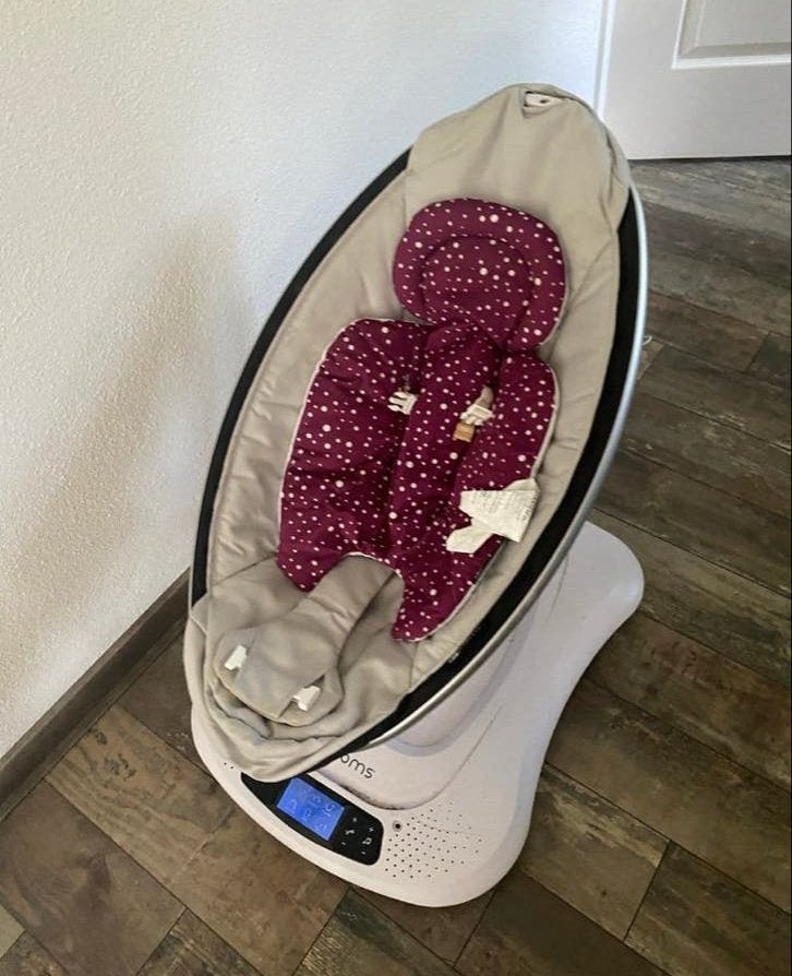 4moms mamaRoo 4.0 babywipper met babyset/extra kussen, Ophalen, Gebruikt