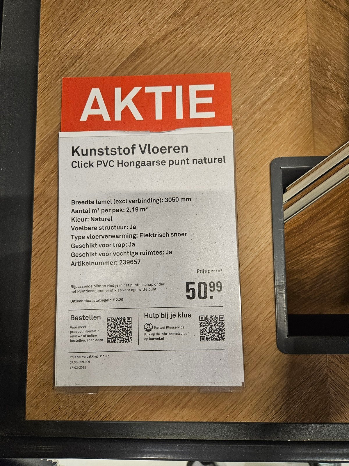 GEZOCHT karwei HONGAARSE PUNT, Ophalen