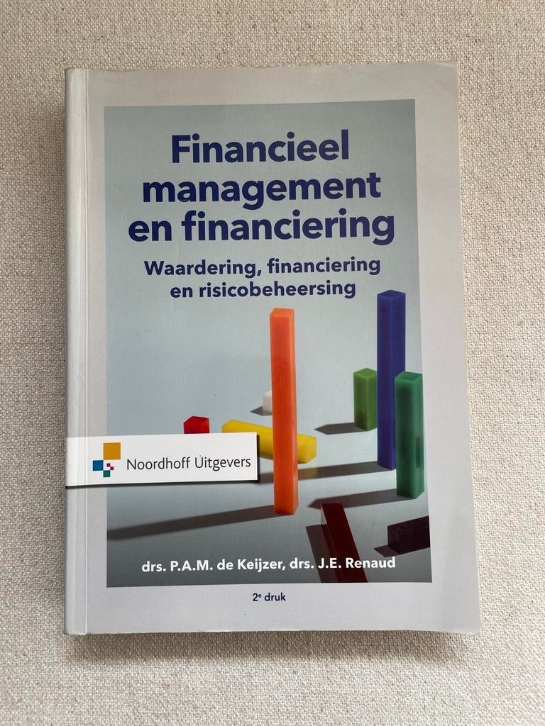 Financieel management en financiering - 2e druk, Boeken, Studieboeken en Cursussen, Ophalen of Verzenden, Gamma, Zo goed als nieuw