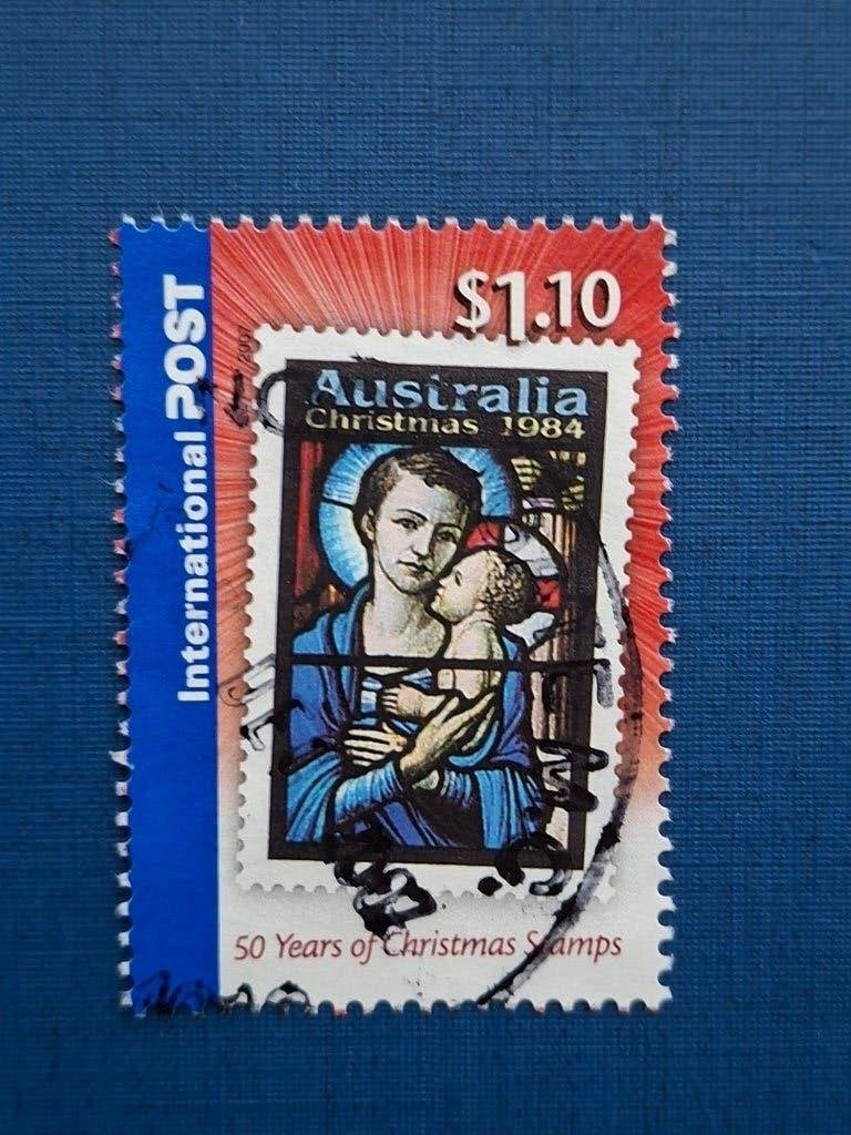 Postzegel Australie 2007 50 jr Kerstzegels 18-08, Ophalen of Verzenden, Gestempeld